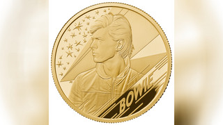 David Bowie Gedenkmünze war im Weltall