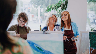 Entkorkte Kunst – Malen & Wein genießen
