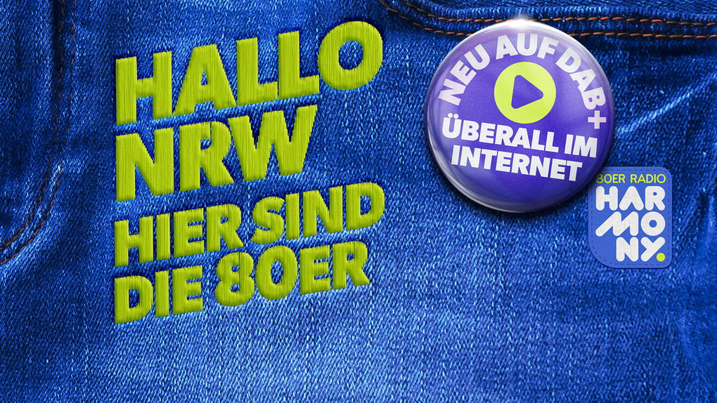 80er-Radio harmony jetzt auch in Nordrhein-Westfalen auf DAB+
