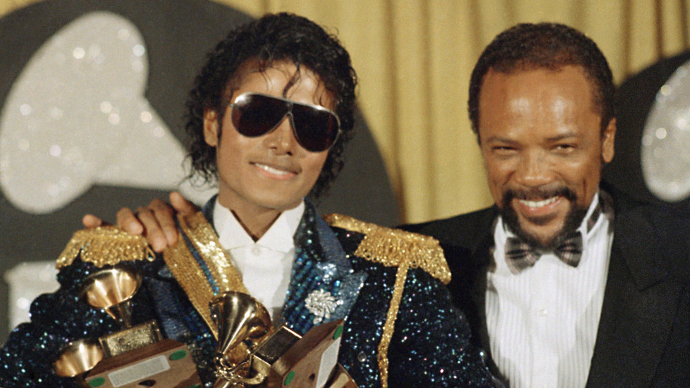 Michael Jackson und Quincy Jones bei der Grammyverleihung 1984