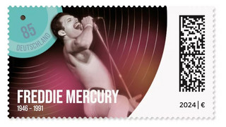 Sondermarke der Deutschen Post zu Ehren von 80er-Star Freddie Mercury