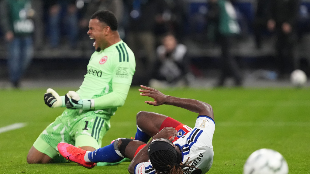 DFB-Pokal: Eintracht muss in Hamburg schwer kämpfen